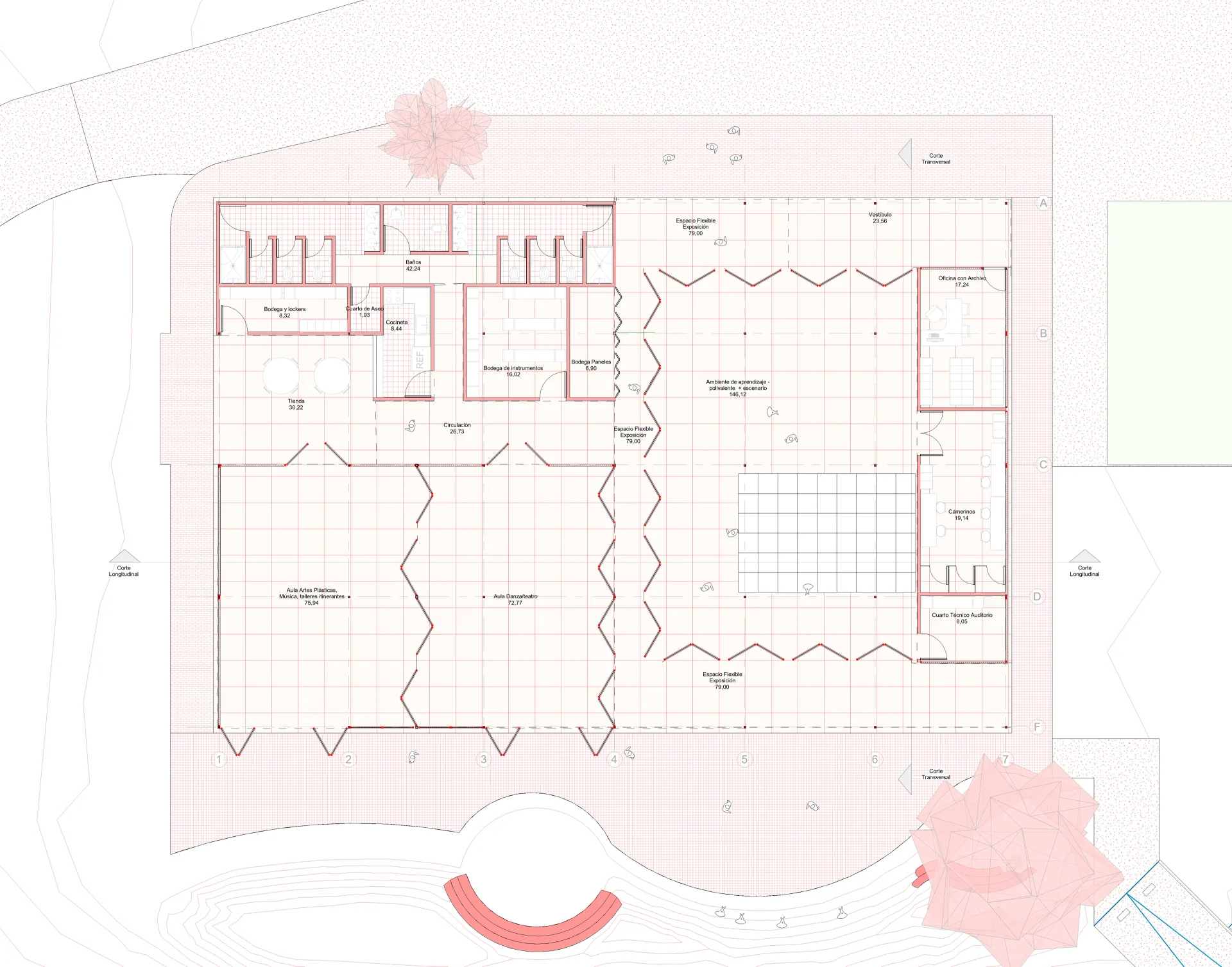 Jaime Pardo Leal Cultural House drawing or image 2